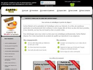 Carton market : Vente d'emballages en carton