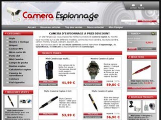 Caméra Espionnage, vente de cameras espions discount