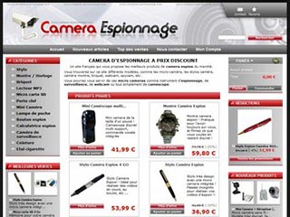 Caméra Espionnage, vente de cameras espions discount