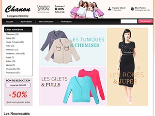 Chanon, vente en ligne de prêt à porter pour femme