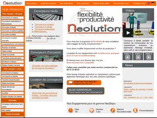 Neolution, fabrication de convoyeurs de manutention