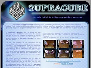 Supracube, puzzle de billes aimantées magnétiques