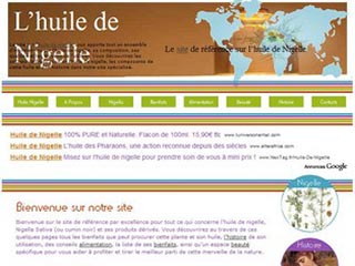 Le site de référence sur l'huile de Nigelle