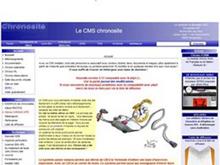 Chronosite, un petit CMS scolaire et associatif