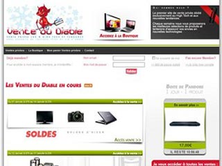 Vente Du Diable, ventes privees 100% High Tech