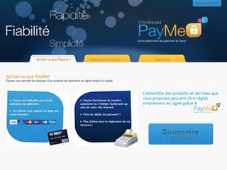 Payme, interface de paiement sécurisée en ligne