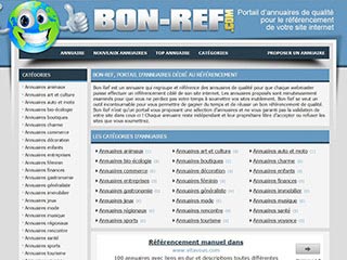 Bon-Ref, portail d'annuaires gratuits pour référencement