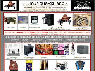 Musique Paul GALLAND & FILS ventes d'instruments de musique 