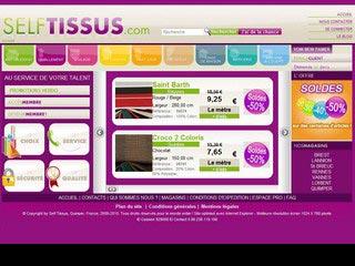 Self Tissu, vente de tissu en ligne