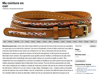 Ceinture artisanale en cuir pour femme chic