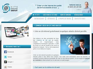 Développement site internet avec un éditeur en ligne