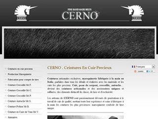 Cerno, ceintures hommes en cuir et peaux exotique