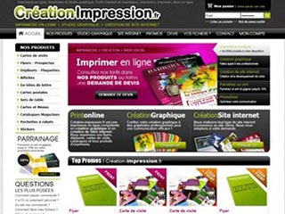 Création Impression, création sites et imprimerie en ligne
