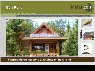 Bois Rond Melancon, maison en bois rond Montréal  | 