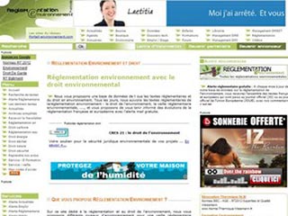 Reglement et reglementations environnement