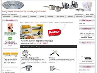 Shopcuisine, ustensiles de cuisine professionnels