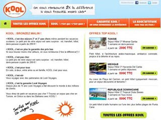 Kool Voyages, des offres pour partir pas cher en séjours