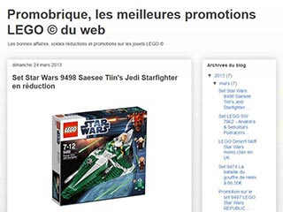 Promobrique.com, les bons plans sur les sets LEGO