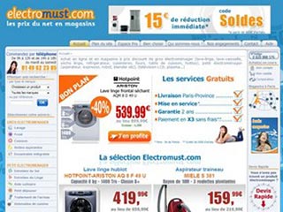 Electromust : Vente en ligne d'electromenager