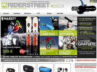 Riderstreet, équipements et caméra embarquée en ligne 