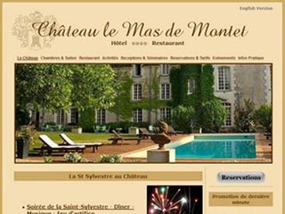 Le Mas de Montet : Chateau Hotel Restaurant Aquitaine Dordogne