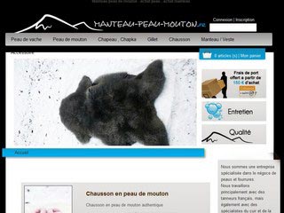 Manteau peau mouton, articles de montagne