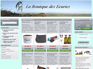 La Boutique des Ecuries, vente en ligne matériel d'équitation.