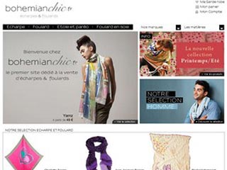 Bohemian Chic, vente echarpes et foulards en ligne