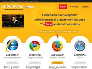 Pub catcher, l'extension qui supprime les publicités Youtube