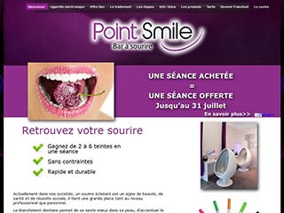 Point Smile : Centre de blanchiment dentaire, bar a sourire