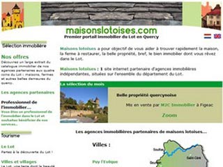 Maisonslotoises, portail d'agences immobilières du Lot