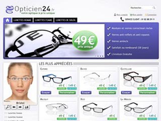 Opticien24, toute votre optique à prix unique