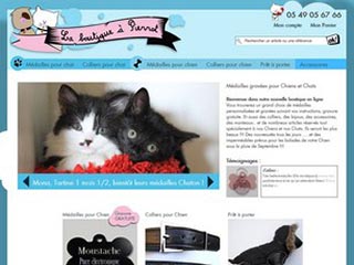 La Boutique à Pierrot, médaillons et colliers pour chat