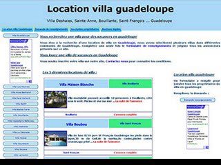 Location villa Guadeloupe