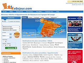 esejour, hôtels et appartements en Espagne