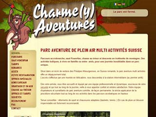 Charmey Aventures, parc aventure suisse romande