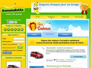 Bananalotto, la loterie en ligne 100% gratuite