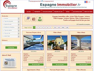 Immobilier Espagne: vente maison Espagne