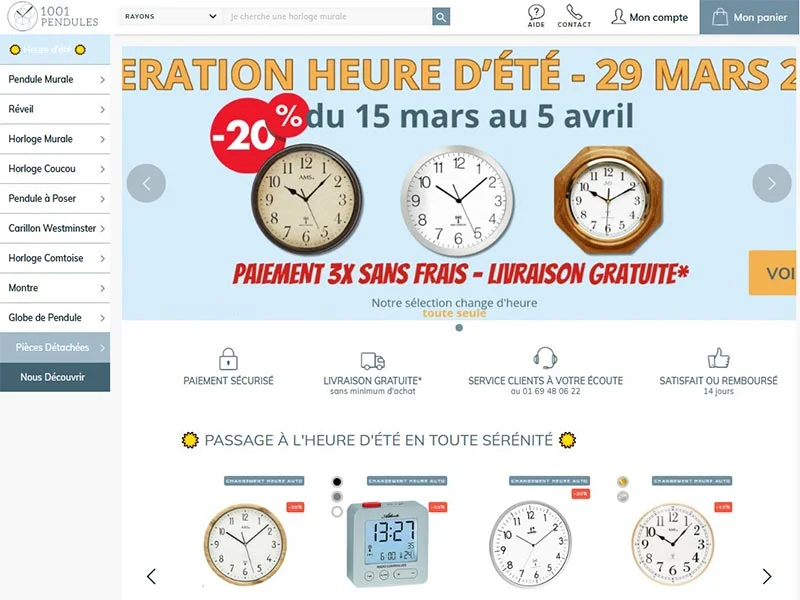 1001 Pendules : Pendule, horloge, réveil et comtoise