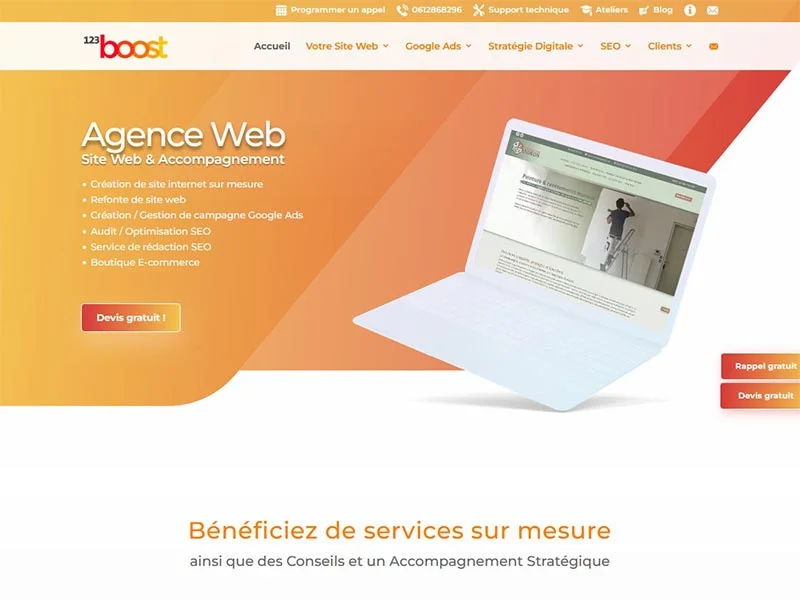 123boost : Création et refonte de sites web