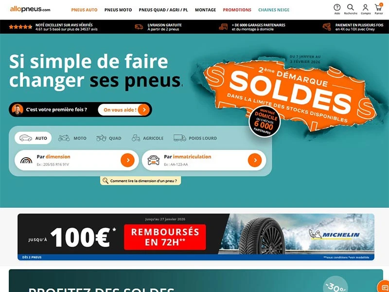 Allopneus : Pneus auto et moto à prix discount