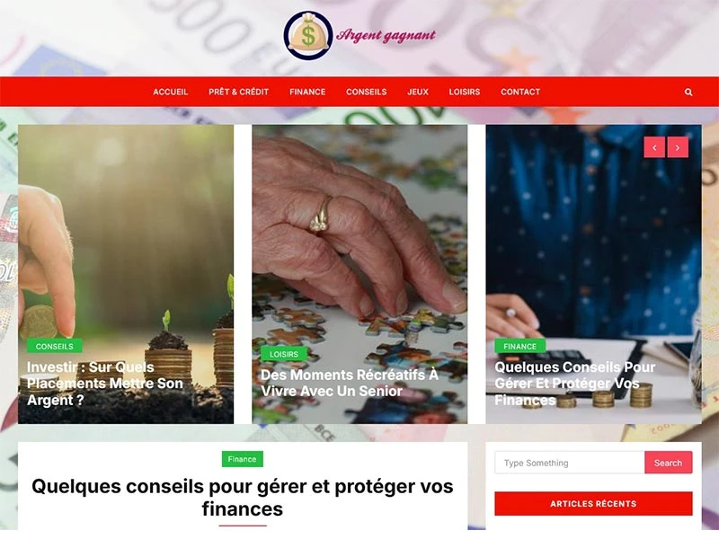 Argent Gagnant, guide des jeux pour gagner de l'argent