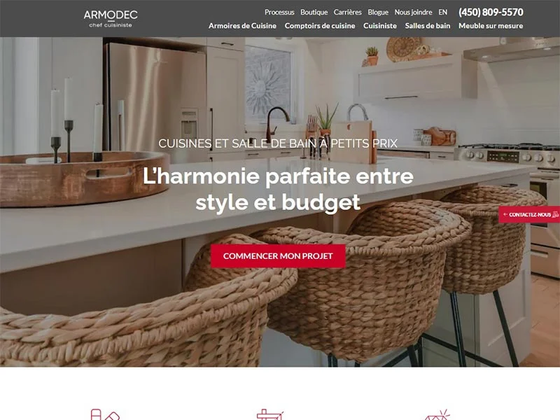 Armodec, armoires de cuisines et salles de bains