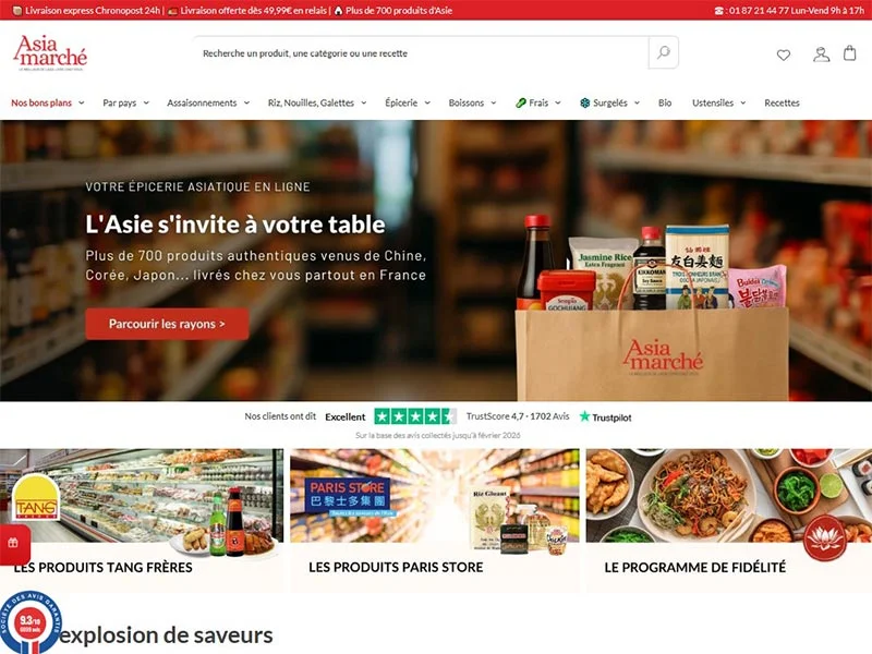 Asia Marché : vente en ligne de produits asiatiques