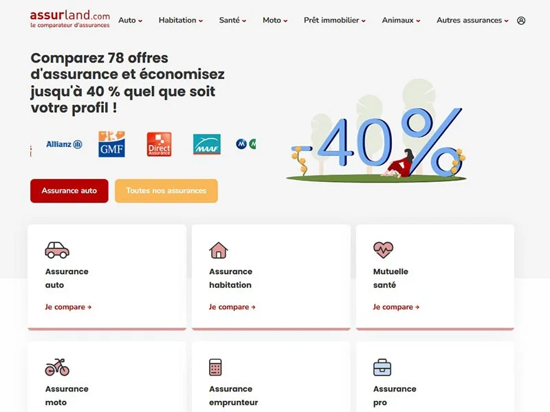 Assurland - Découvrez les meilleures assurances aux prix les plus bas du marché