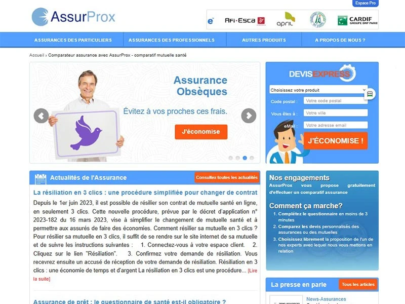 Assurprox : comparatif assurance et mutuelle