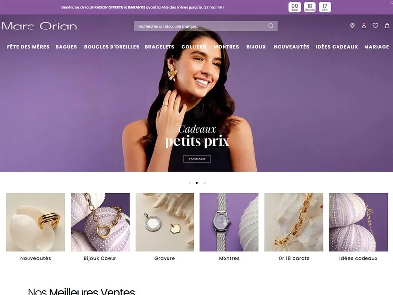 Bijouterie Marc Orian : Sélection de bijoux pour femme et homme