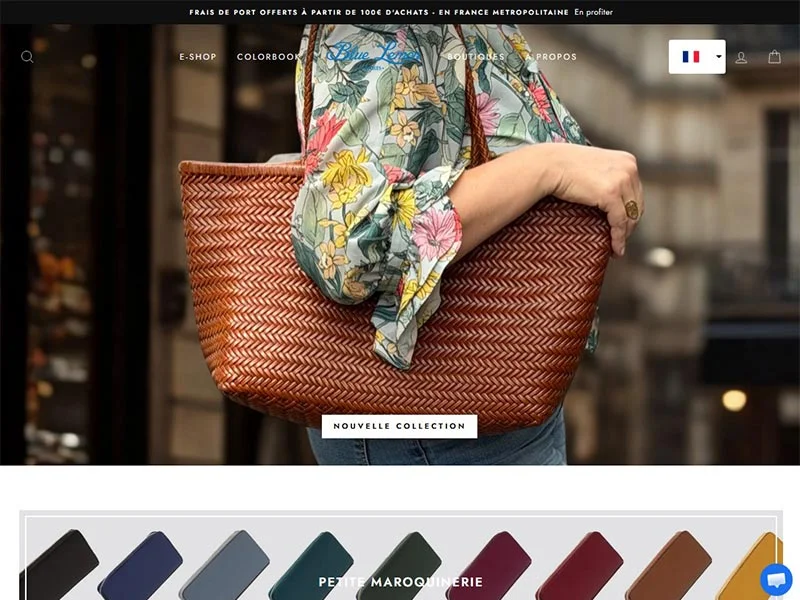 Blue Lemon Paris : Sac à main en cuir pour femme