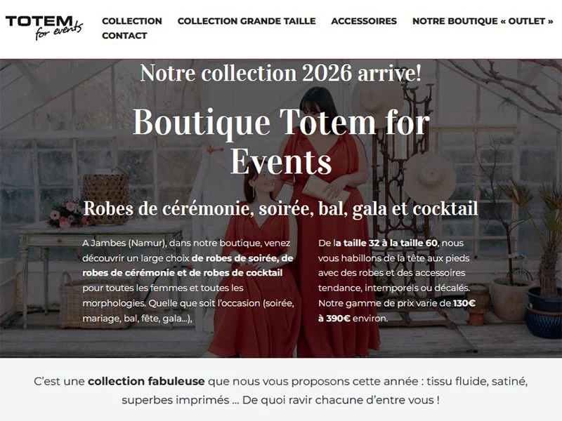 Boutique Totem, robes de soirée et de cérémonie