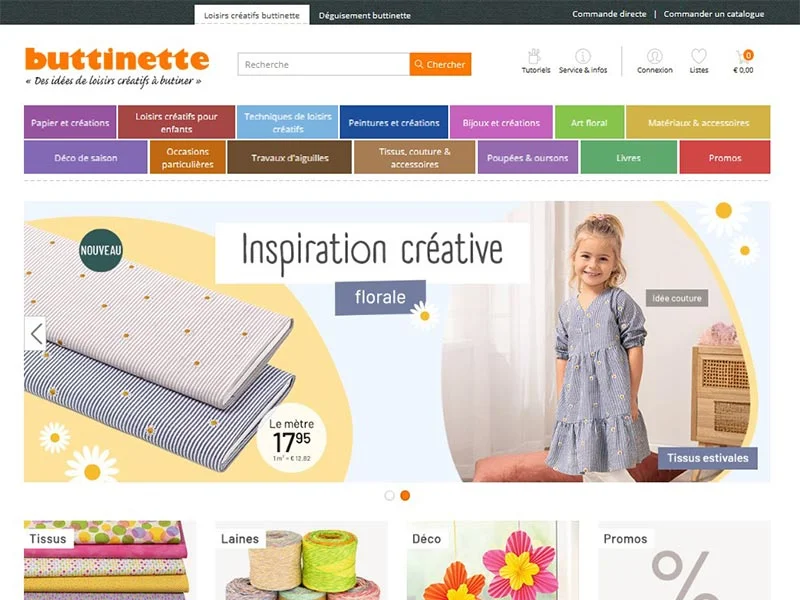 Buttinette, des idées de loisirs créatifs à butiner